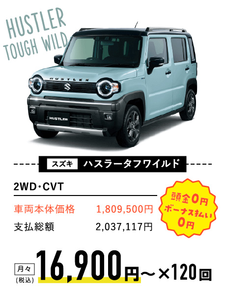 スズキ ハスラータフワイルド