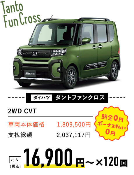 ダイハツ　タントファンクロス